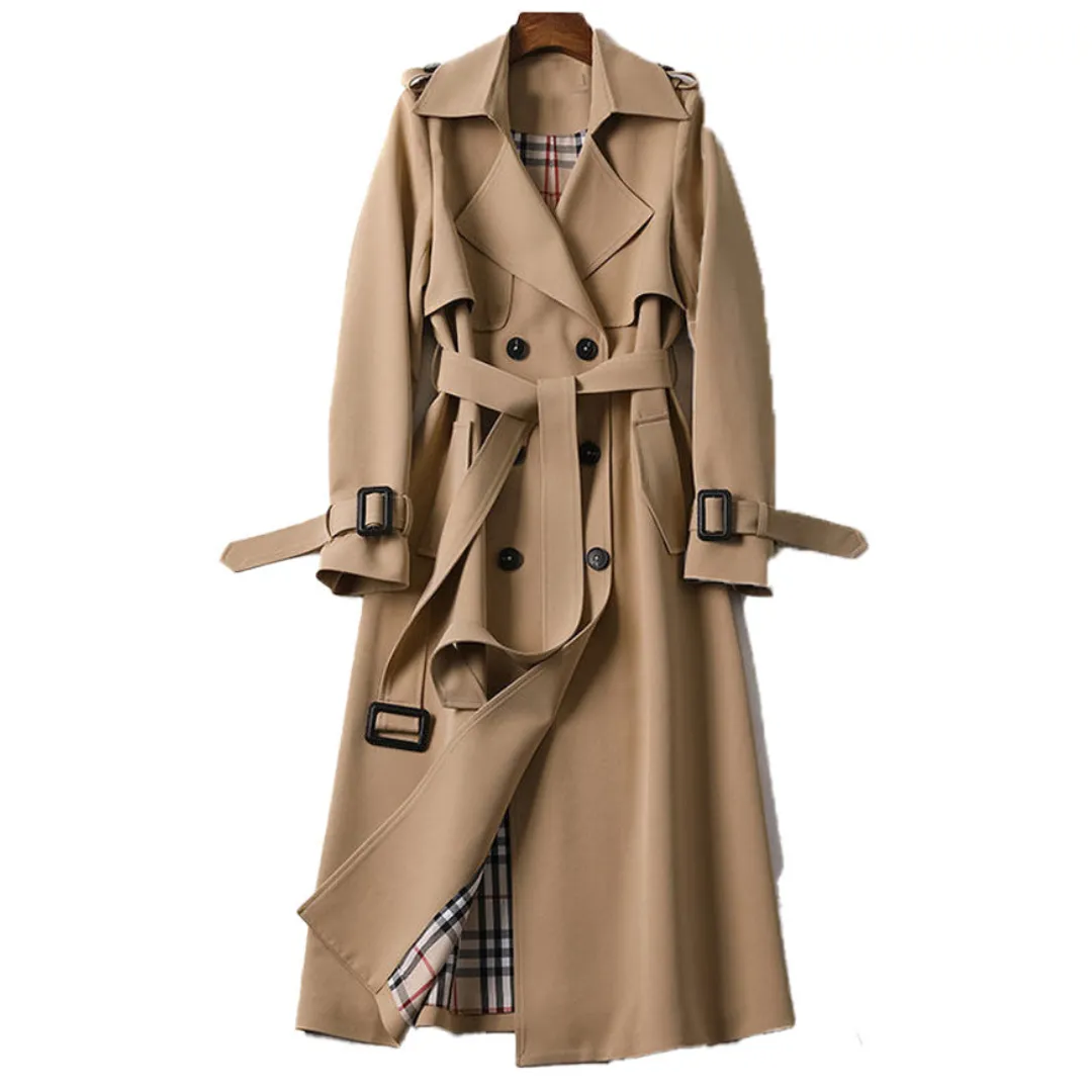 Mariella | Trench Coat with Double Button Placket
