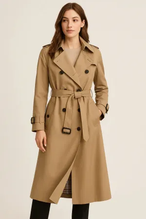 Mariella | Trench Coat with Double Button Placket