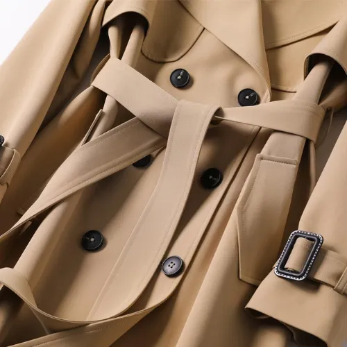 Mariella | Trench Coat with Double Button Placket