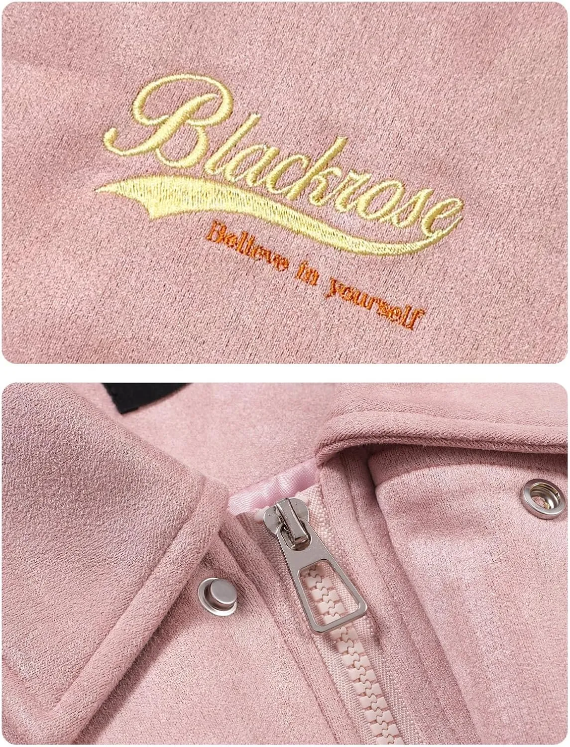 Men's Women's Suede Leather Letter Graphic Jacket Long Sleeve Button Front Jackets Unisex Coats