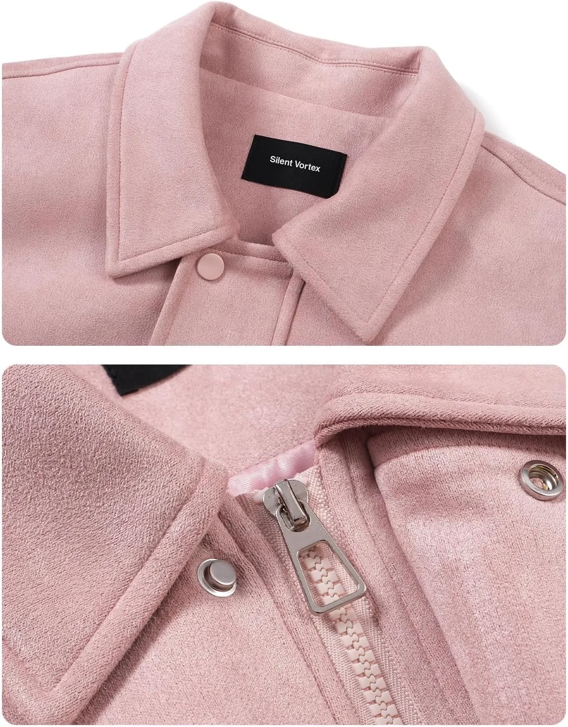 Men's Women's Suede Leather Letter Graphic Jacket Long Sleeve Button Front Jackets Unisex Coats