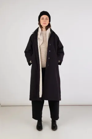 MICAELA GREG ONYX A-LINE SHERPA TRENCH