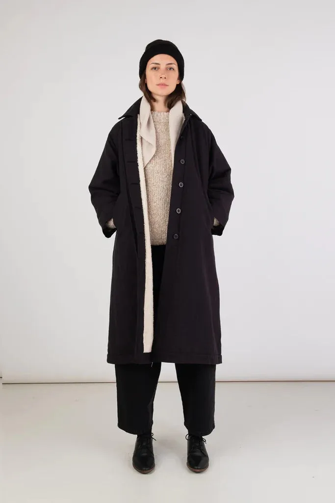 MICAELA GREG ONYX A-LINE SHERPA TRENCH