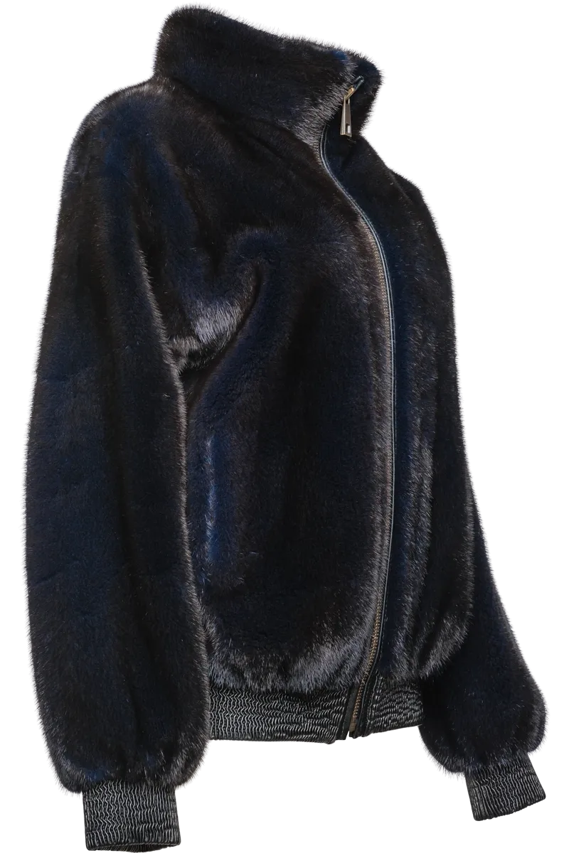Mink Fur Bomber Jacket