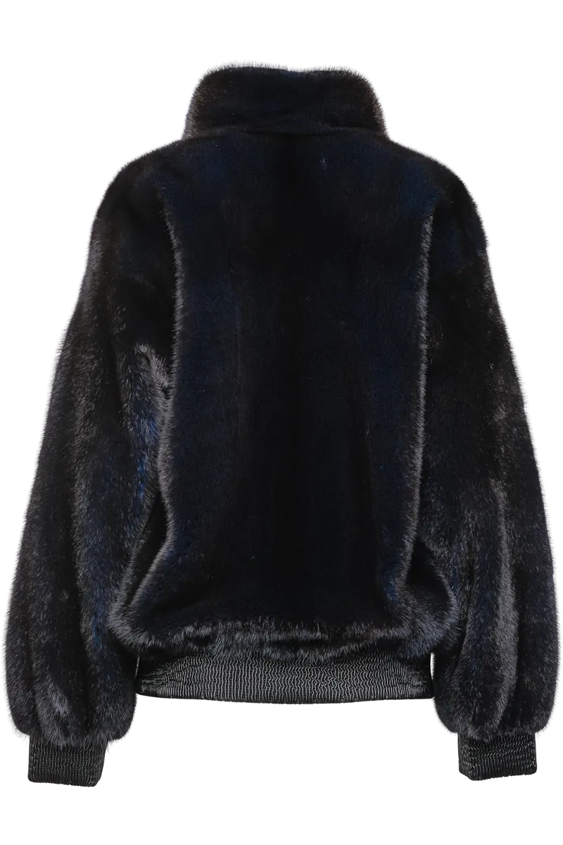 Mink Fur Bomber Jacket