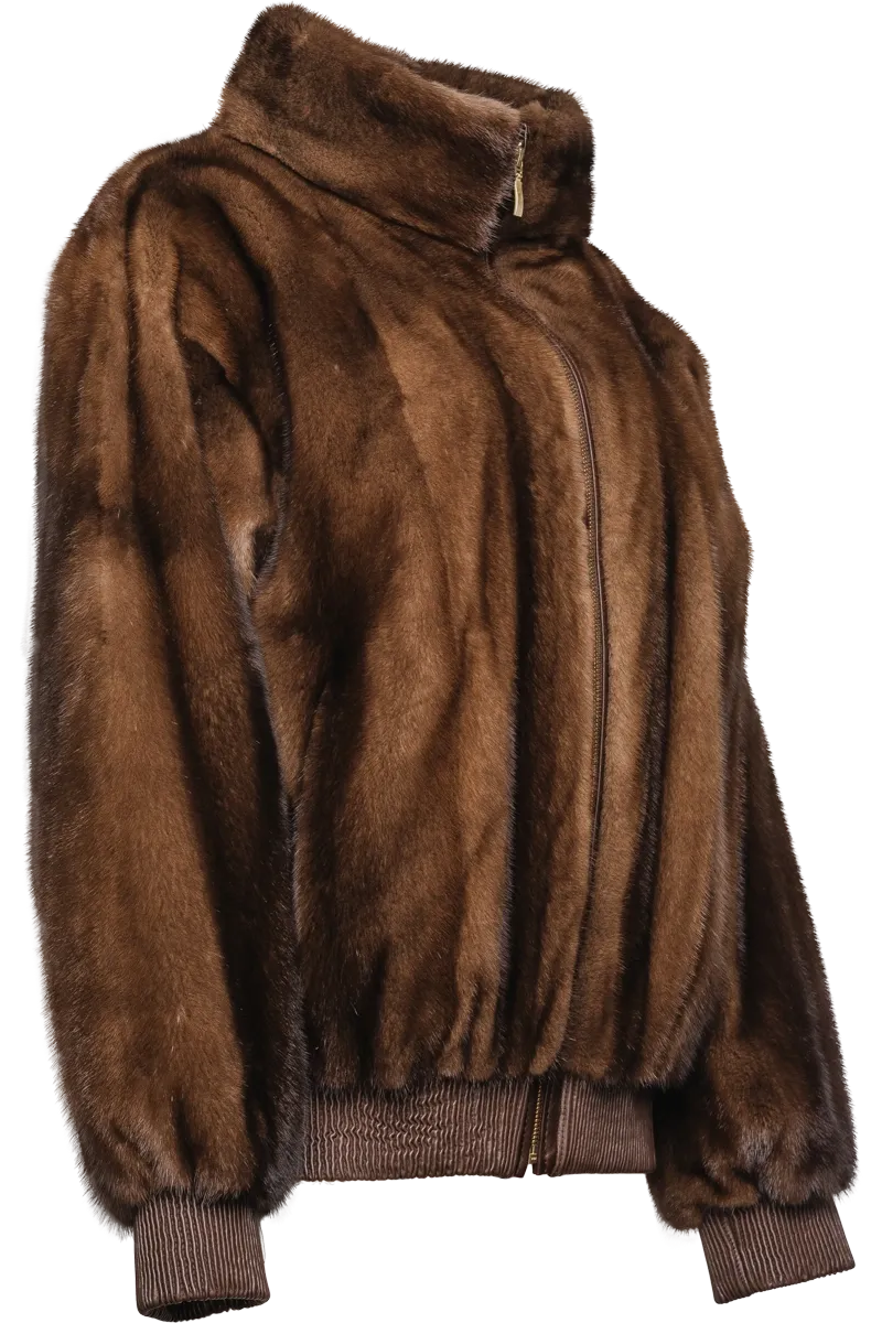 Mink Fur Bomber Jacket