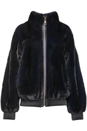Mink Fur Bomber Jacket