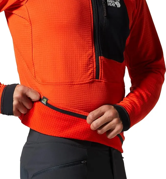 Mountain Hardwear Men's Polartec Power Grid Half Zip Jacket