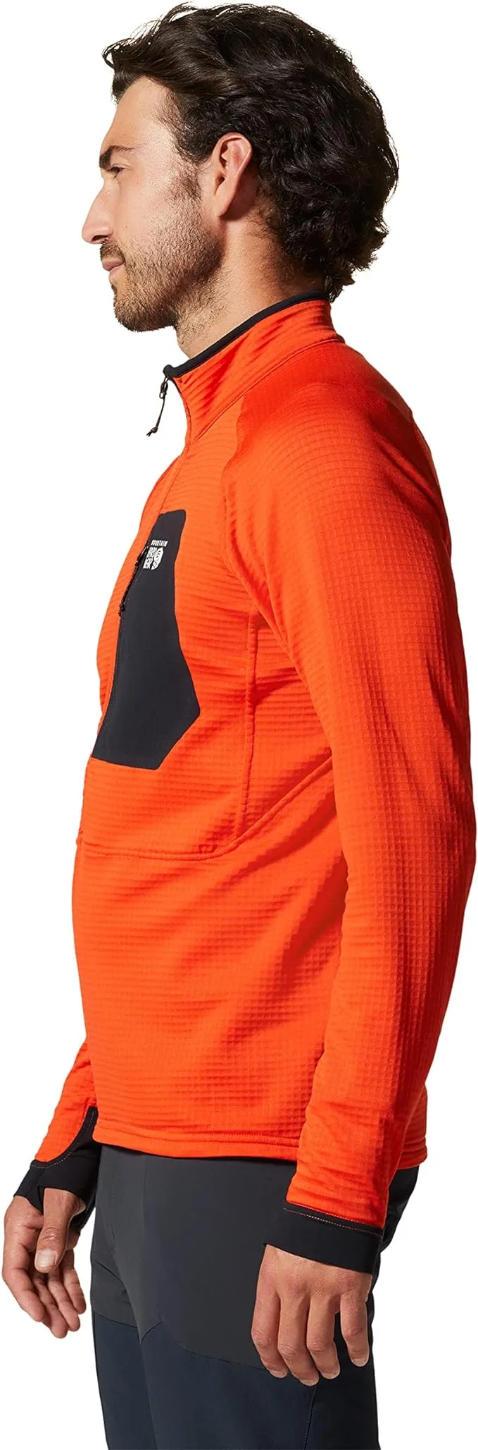 Mountain Hardwear Men's Polartec Power Grid Half Zip Jacket