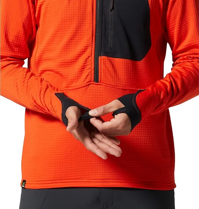 Mountain Hardwear Men's Polartec Power Grid Half Zip Jacket