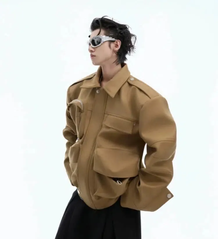 Multi-Pocket Workwear Jacket