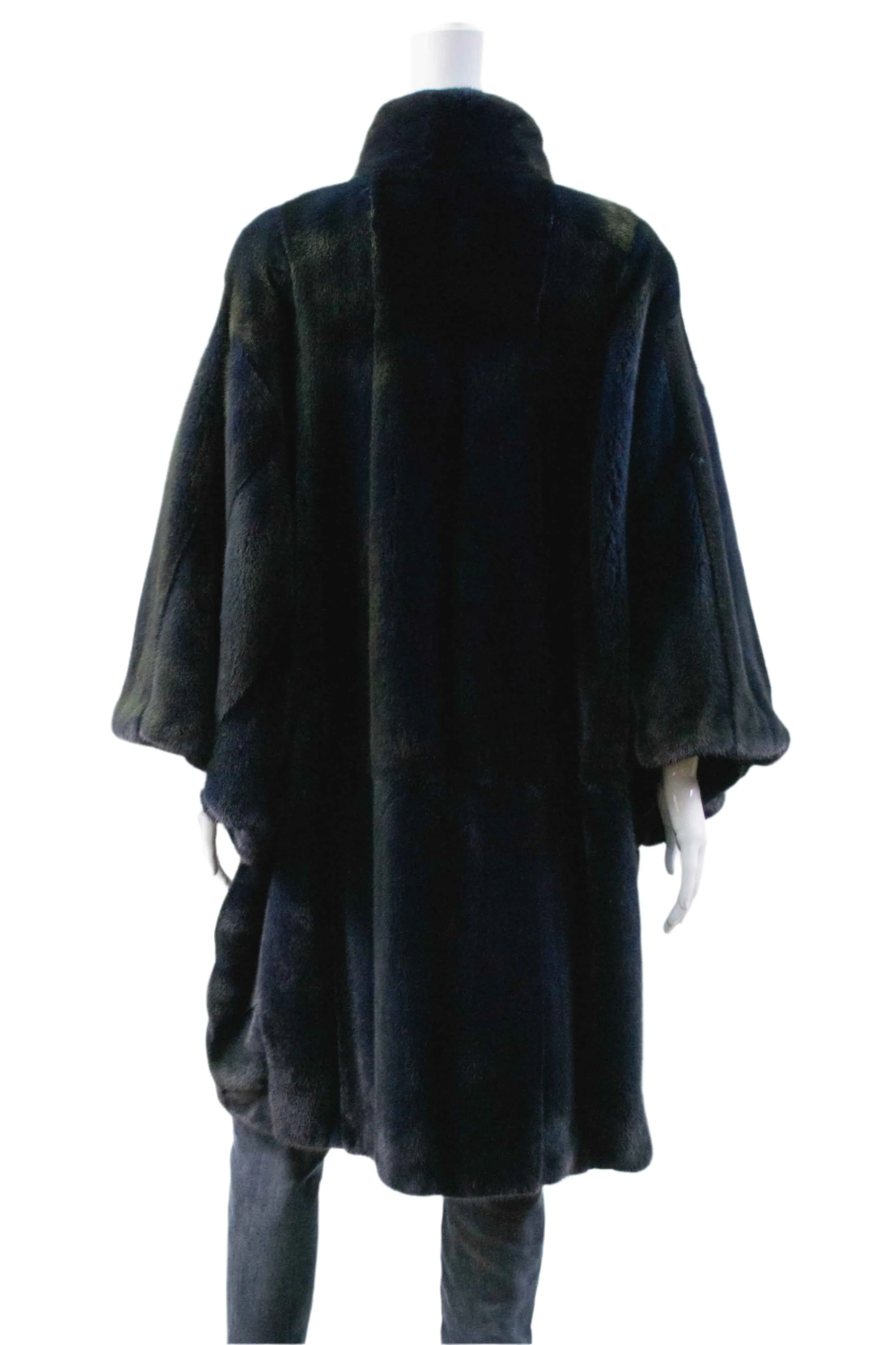 NAFA Navy Mink Fur Cape