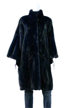 NAFA Navy Mink Fur Cape