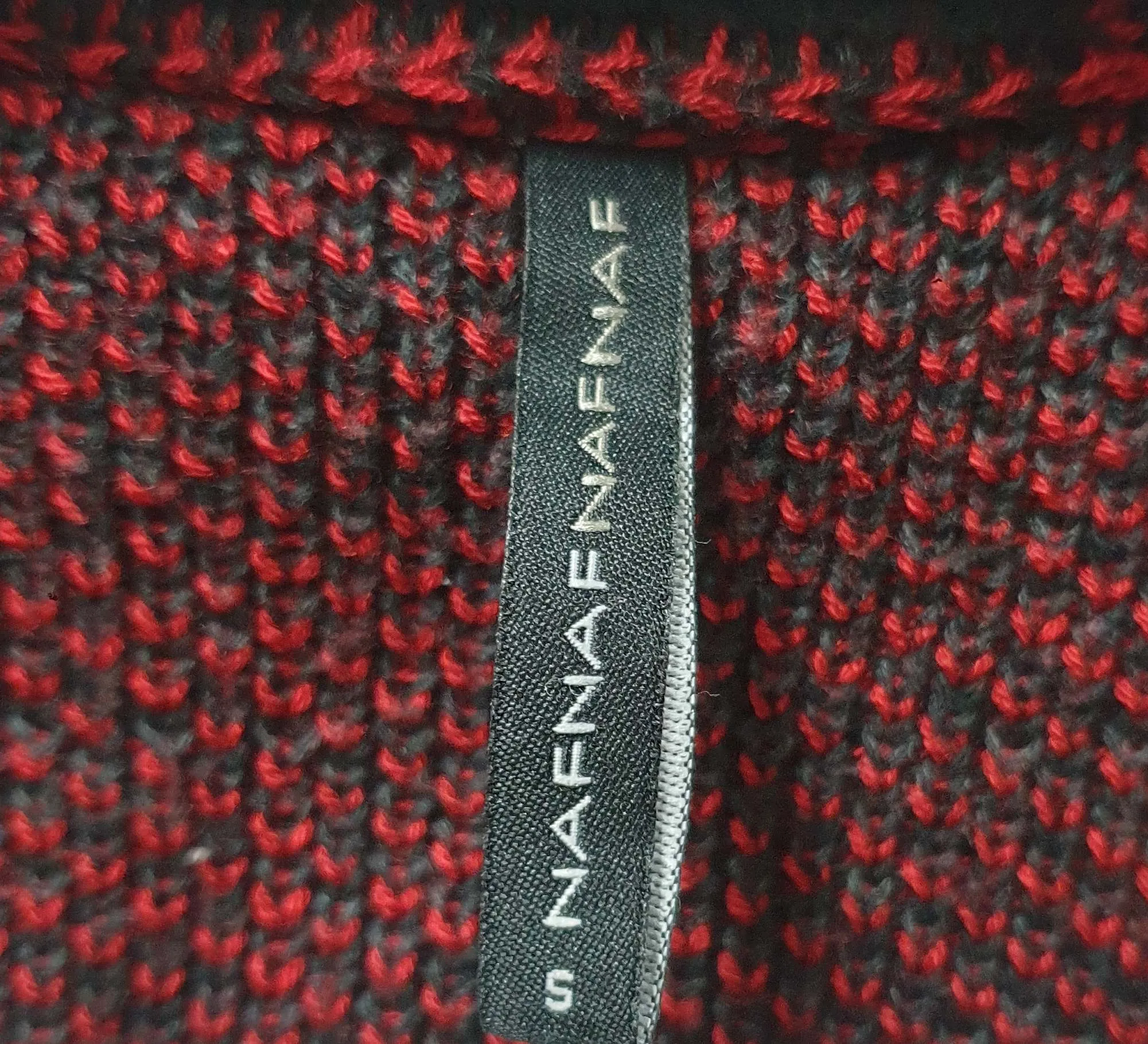 NafNaf red and black plaid coat