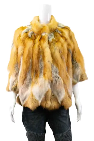 Natural Red Fox Fur Capelet