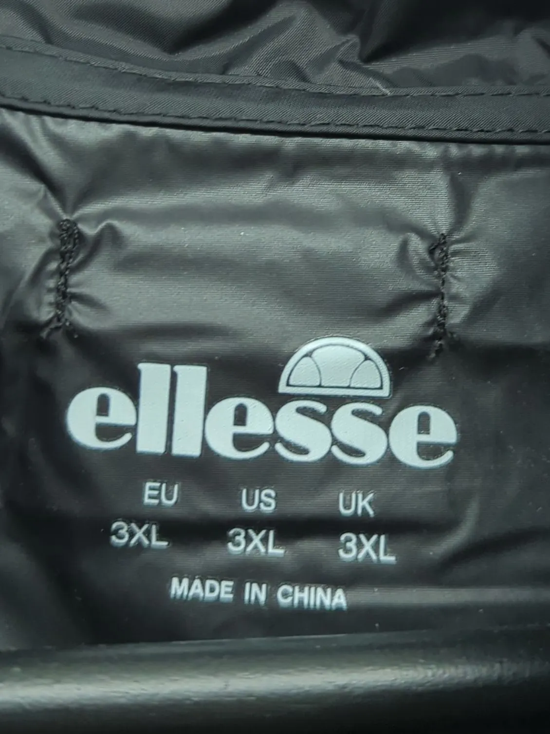 New Ellesse Men's Jacket XXXL Black 100% Nylon