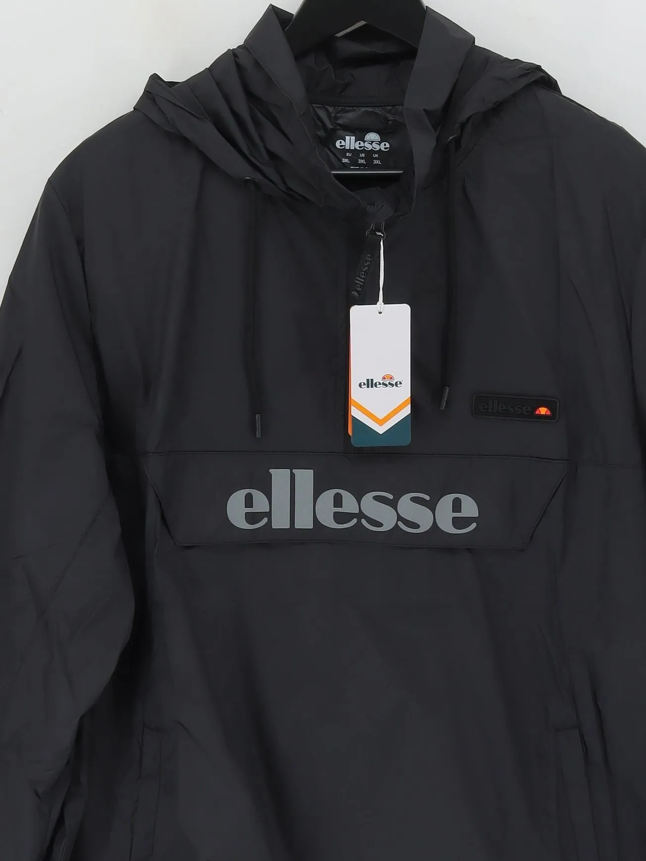 New Ellesse Men's Jacket XXXL Black 100% Nylon