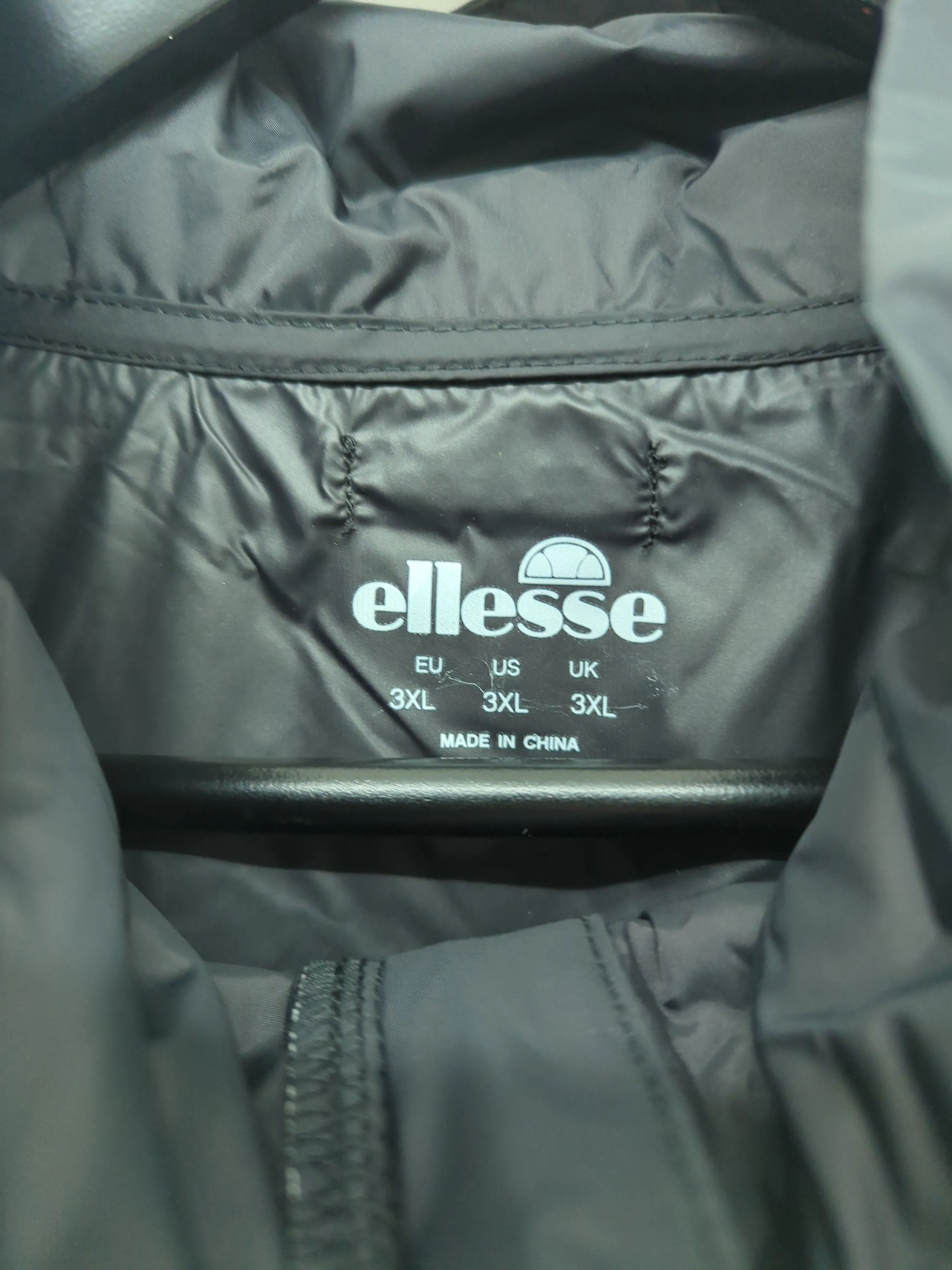 New Ellesse Men's Jacket XXXL Black 100% Nylon