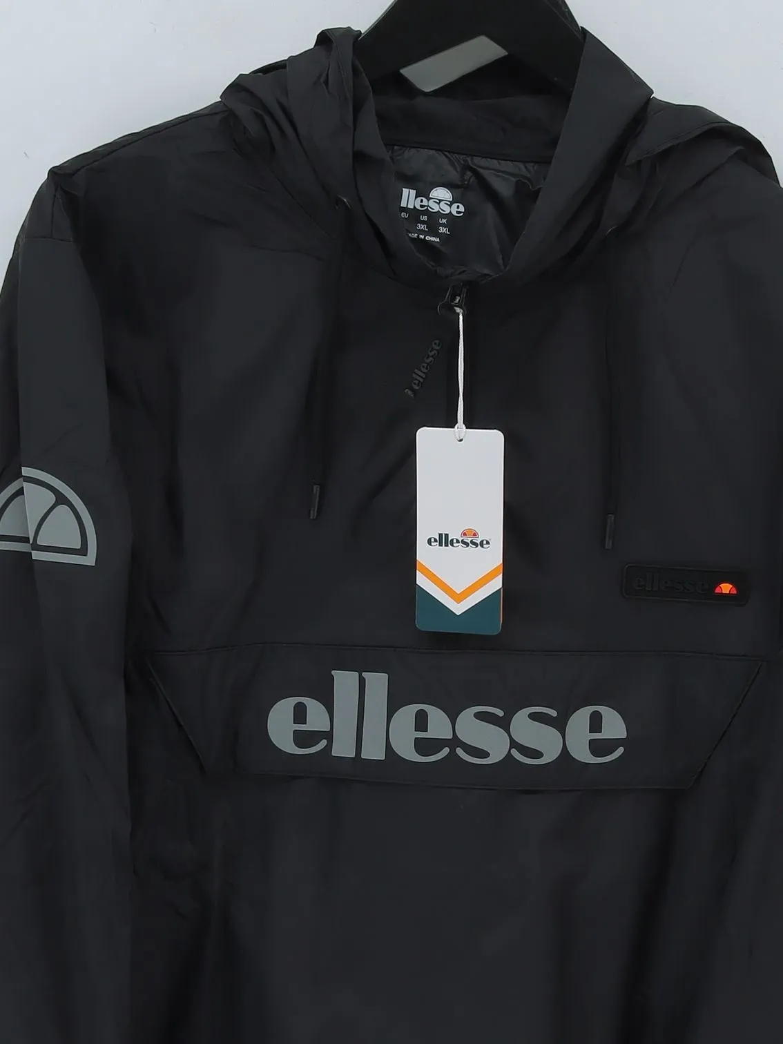 New Ellesse Men's Jacket XXXL Black 100% Nylon