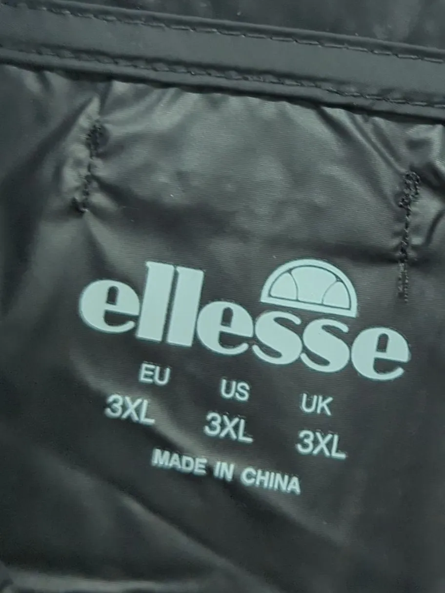 New Ellesse Men's Jacket XXXL Black 100% Nylon