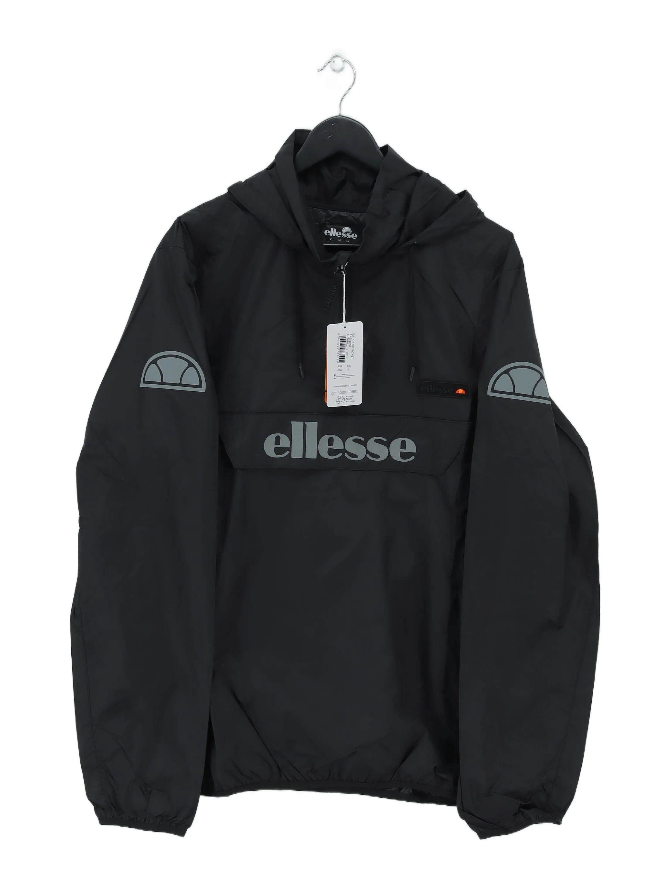 New Ellesse Men's Jacket XXXL Black 100% Nylon