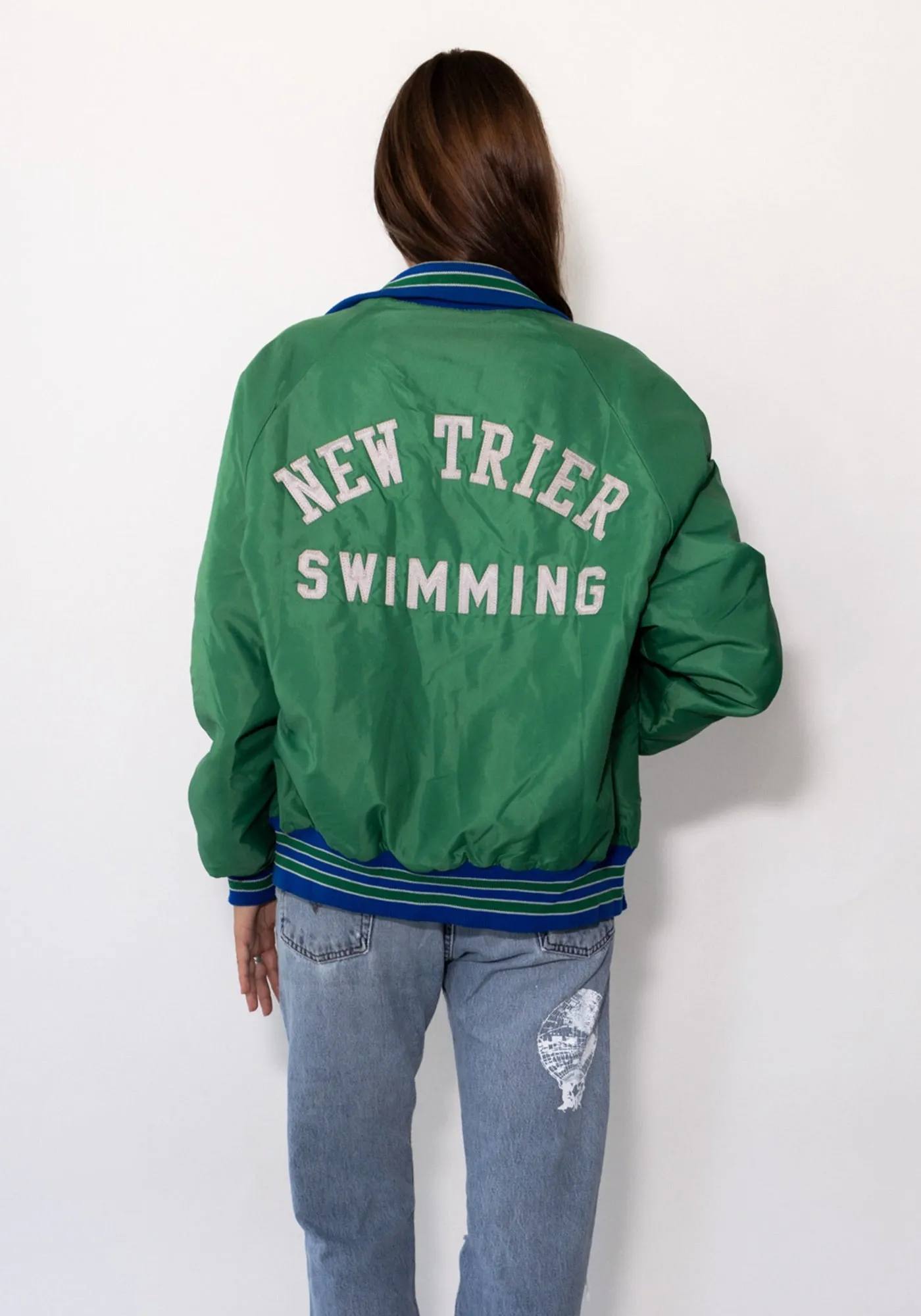 New Trier Green Bomber Jacket