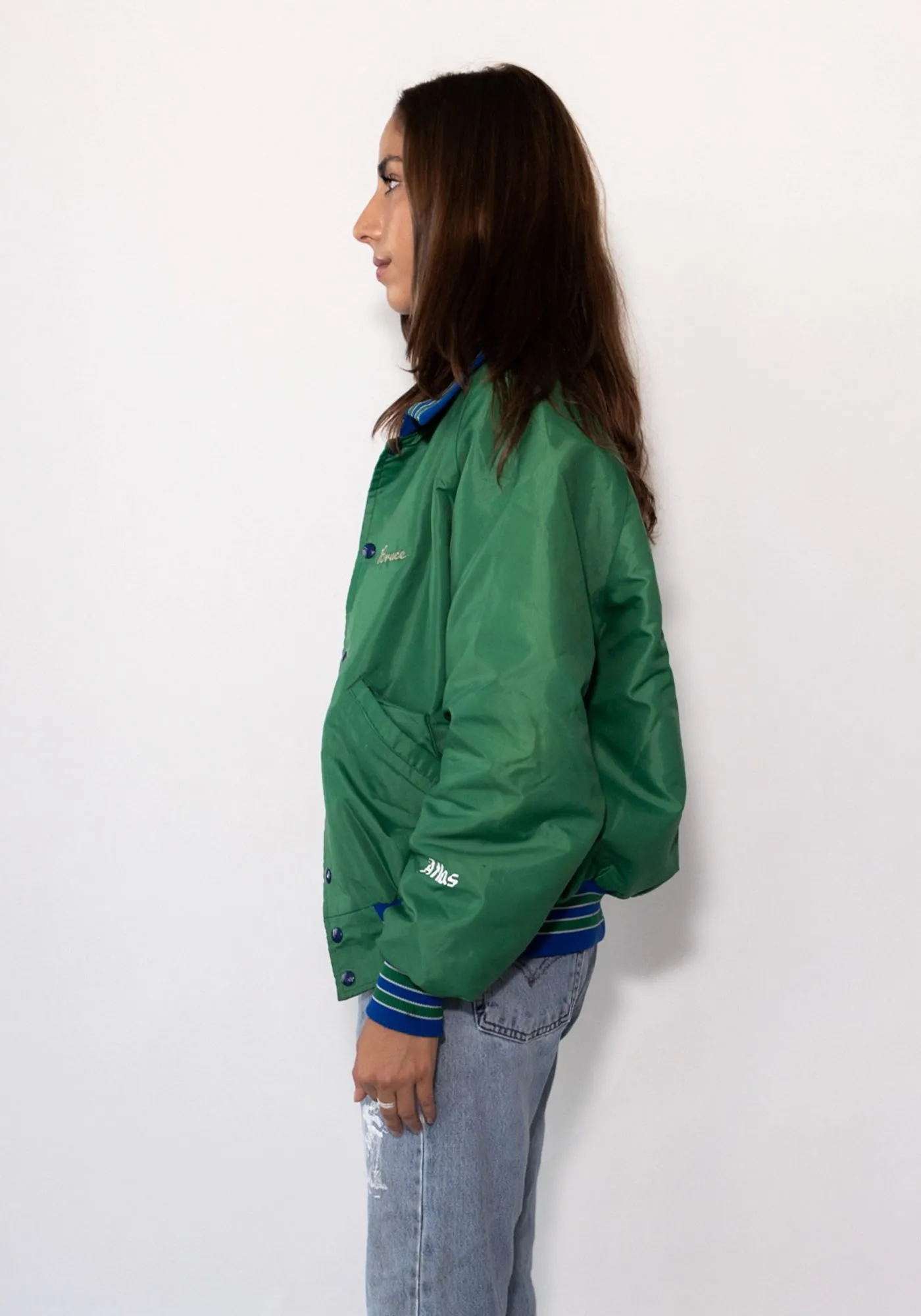 New Trier Green Bomber Jacket
