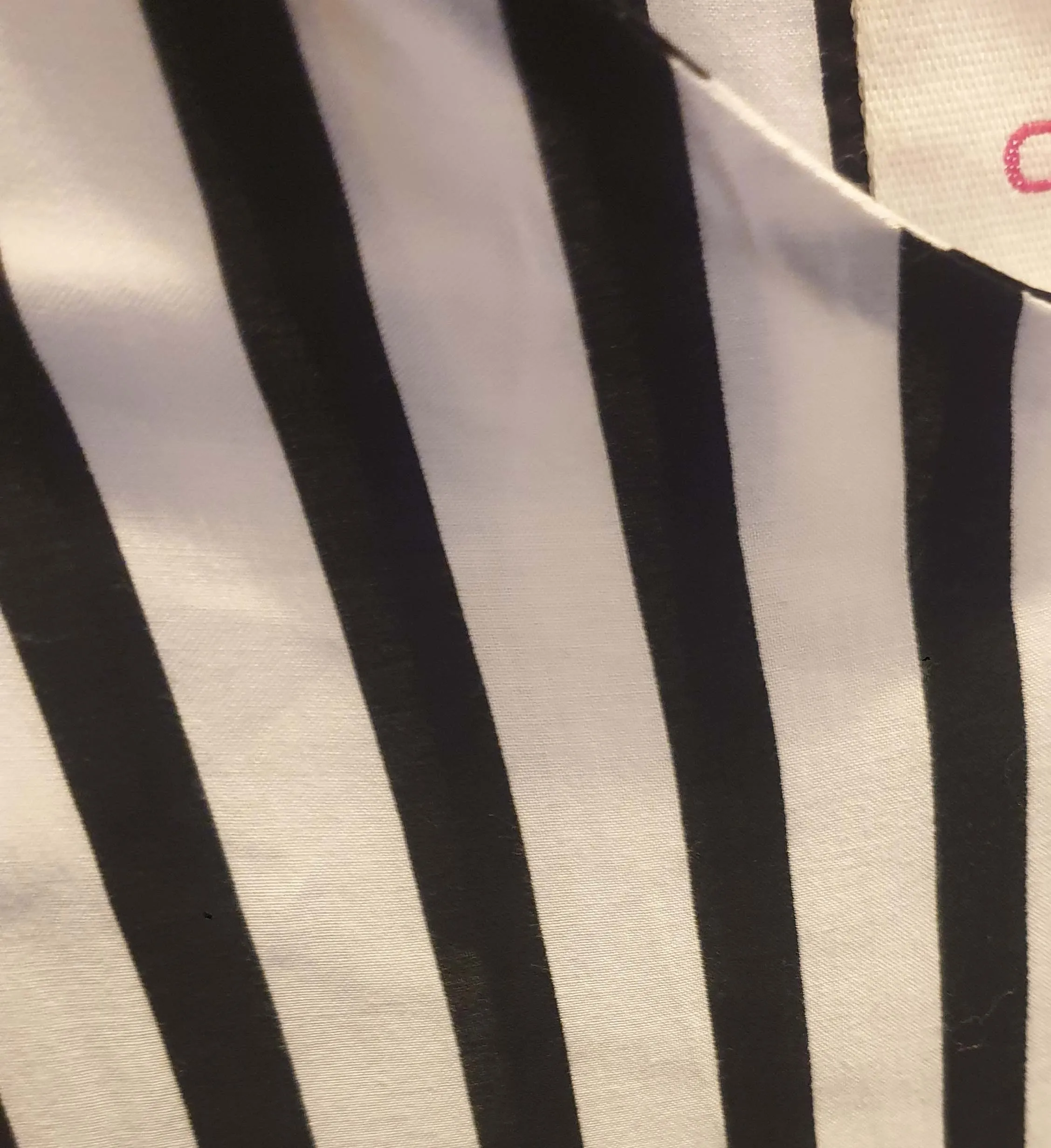 Obus black and white print spagetti string top size 4 (best fits size 14)
