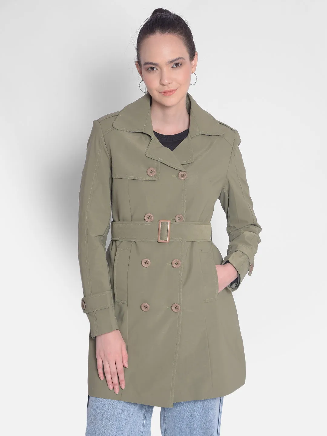 Olive Trench Coat