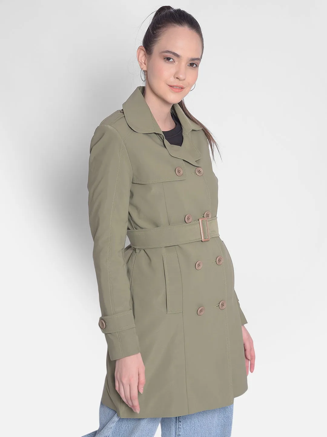 Olive Trench Coat