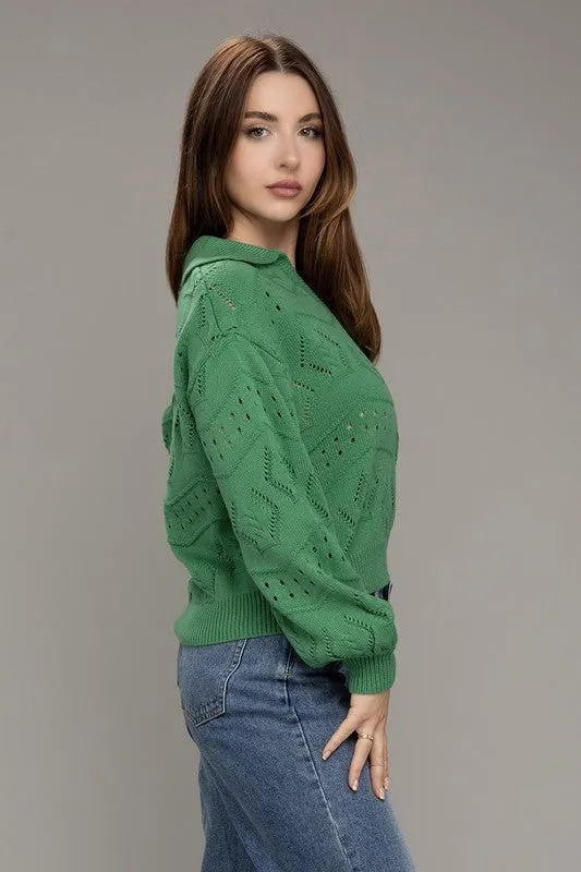 Open Knit Sweater