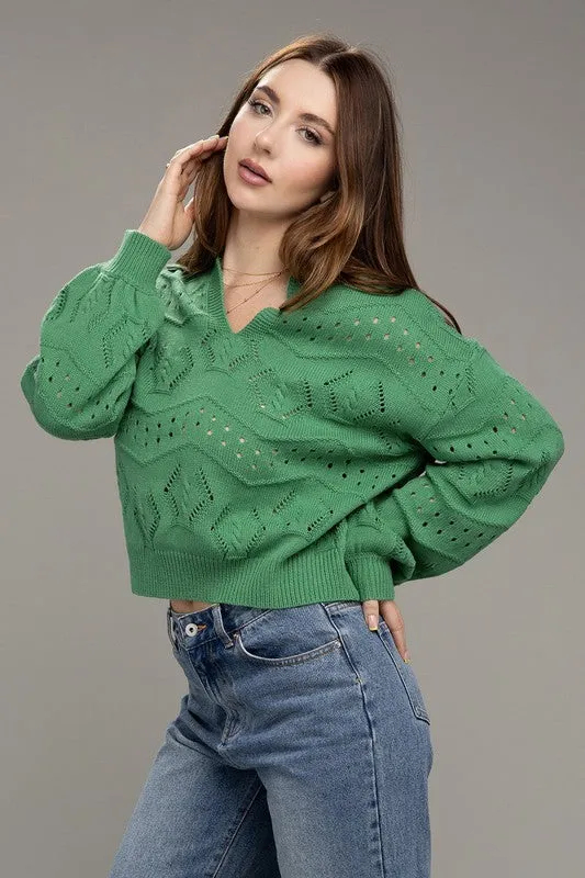Open Knit Sweater