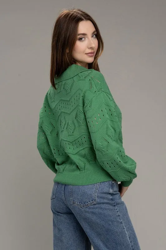 Open Knit Sweater