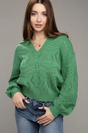 Open Knit Sweater