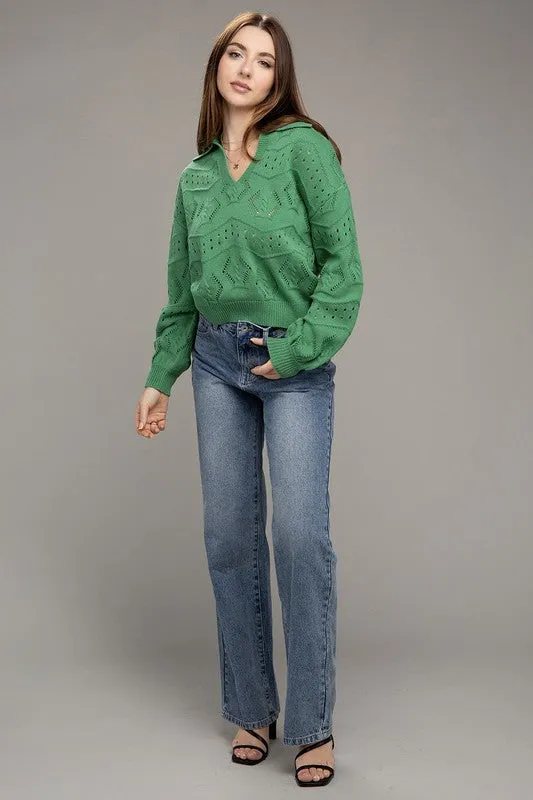 Open Knit Sweater
