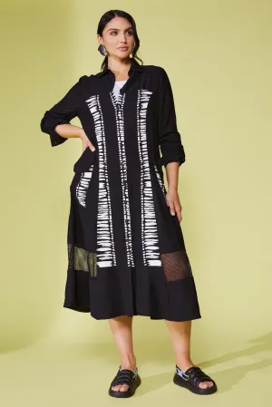 Ora Long Line Print Shacket