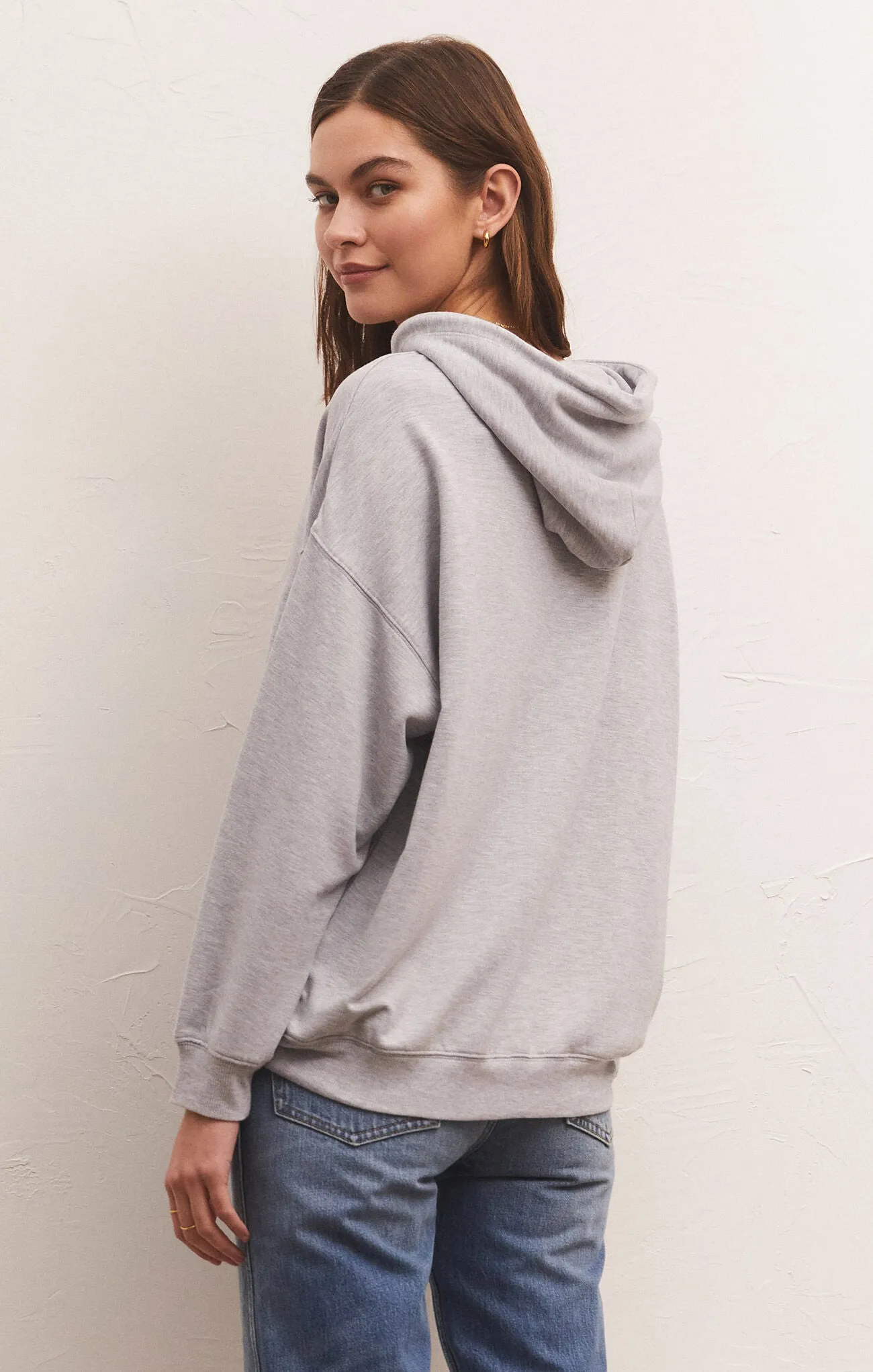 Oversized Modal Fleece Hoodie