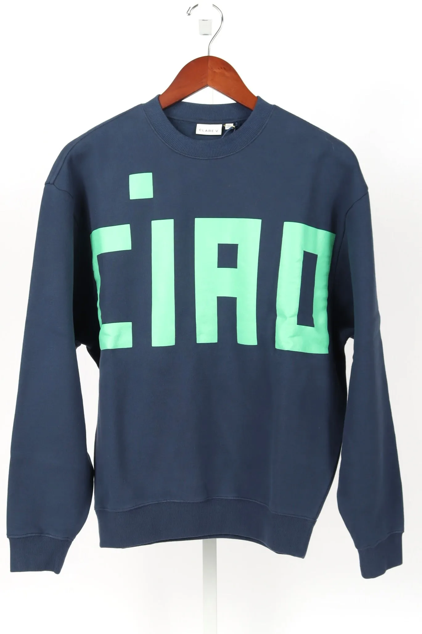 Oversized Sweatshirt - Navy w/ Mint Grand Block Ciao