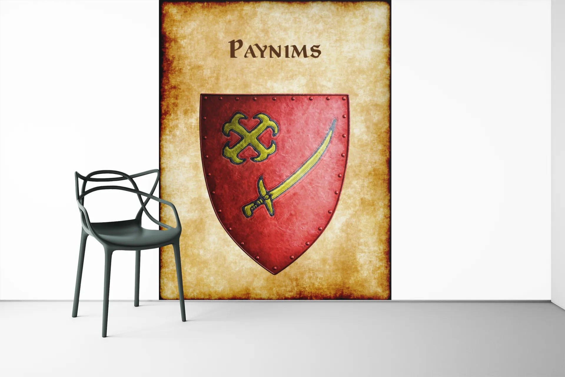 Paynims Heraldry of Greyhawk Anna Meyer Cartography Canvas Art Print