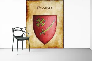 Paynims Heraldry of Greyhawk Anna Meyer Cartography Canvas Art Print