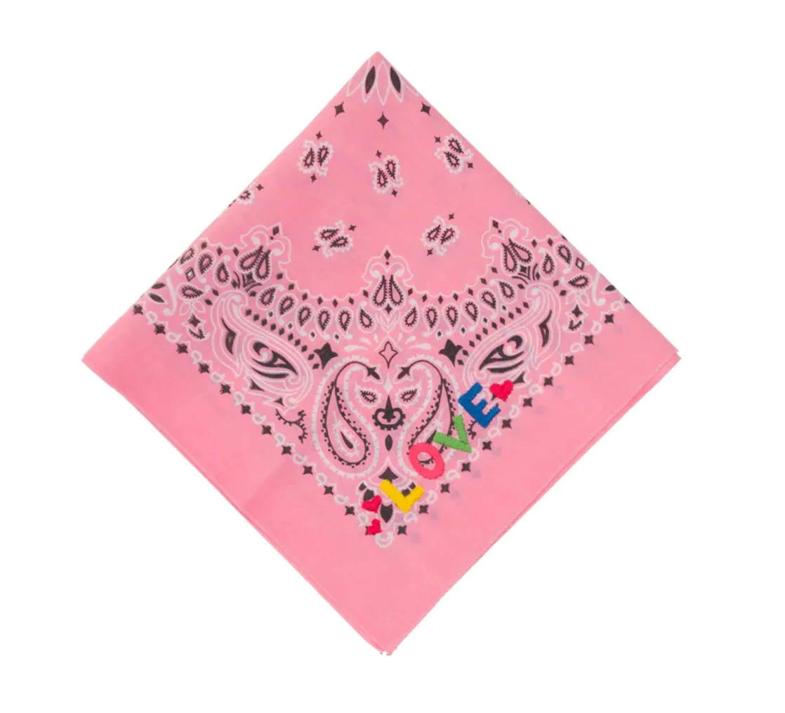 Pink LOVE Bandana