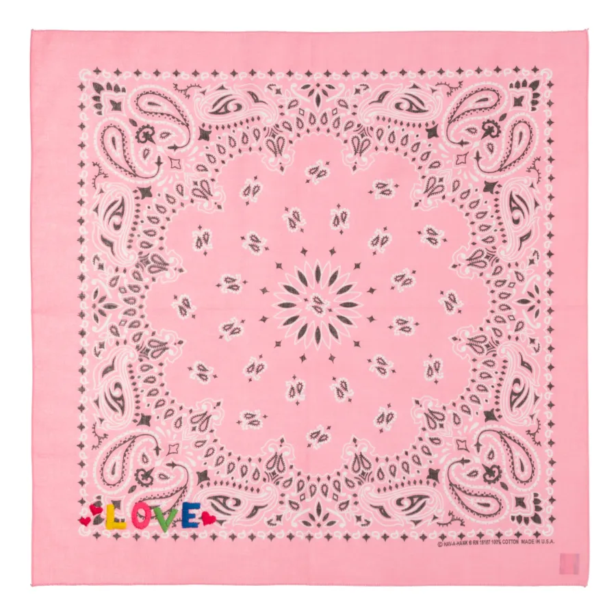 Pink LOVE Bandana