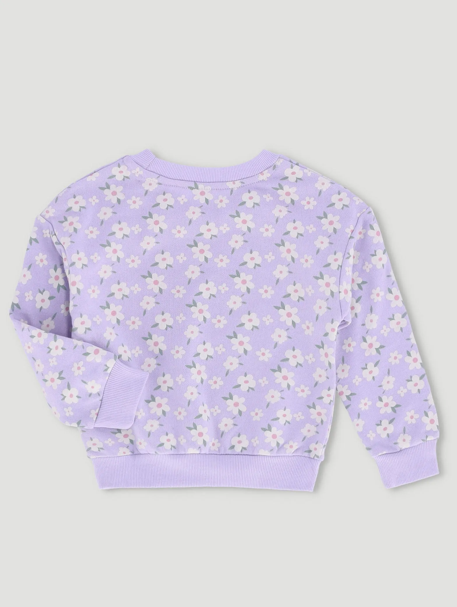 Pre-Girls Floral Track Top - Pink