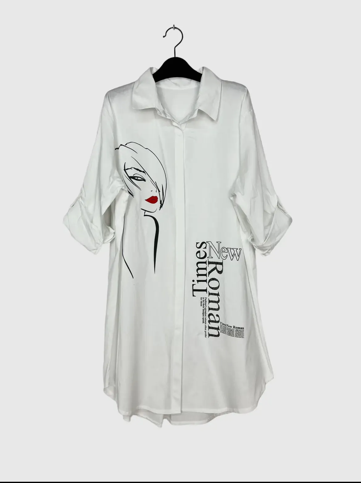 Printed long shirt