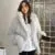 Protected Fur High  Overcoats Luxury Coat Loose Women Street Hooded Winter Fur Long Jacket Female Fashion Sleeve Contemporary Faux Outerwear New