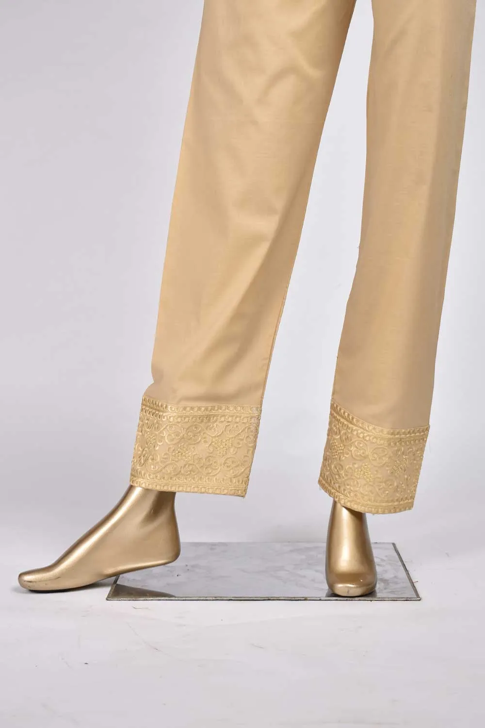 Ready To Wear Cotton Embroidered Trouser - CT-3-Skin