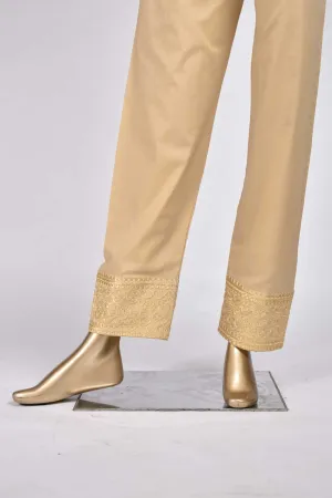 Ready To Wear Cotton Embroidered Trouser - CT-3-Skin