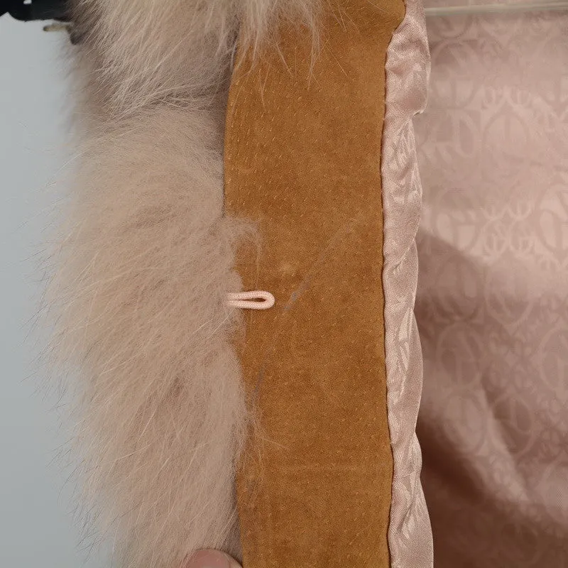 Real Fox Fur Vest Hooded Women New Style Camel Gilet Winter Waistcoat