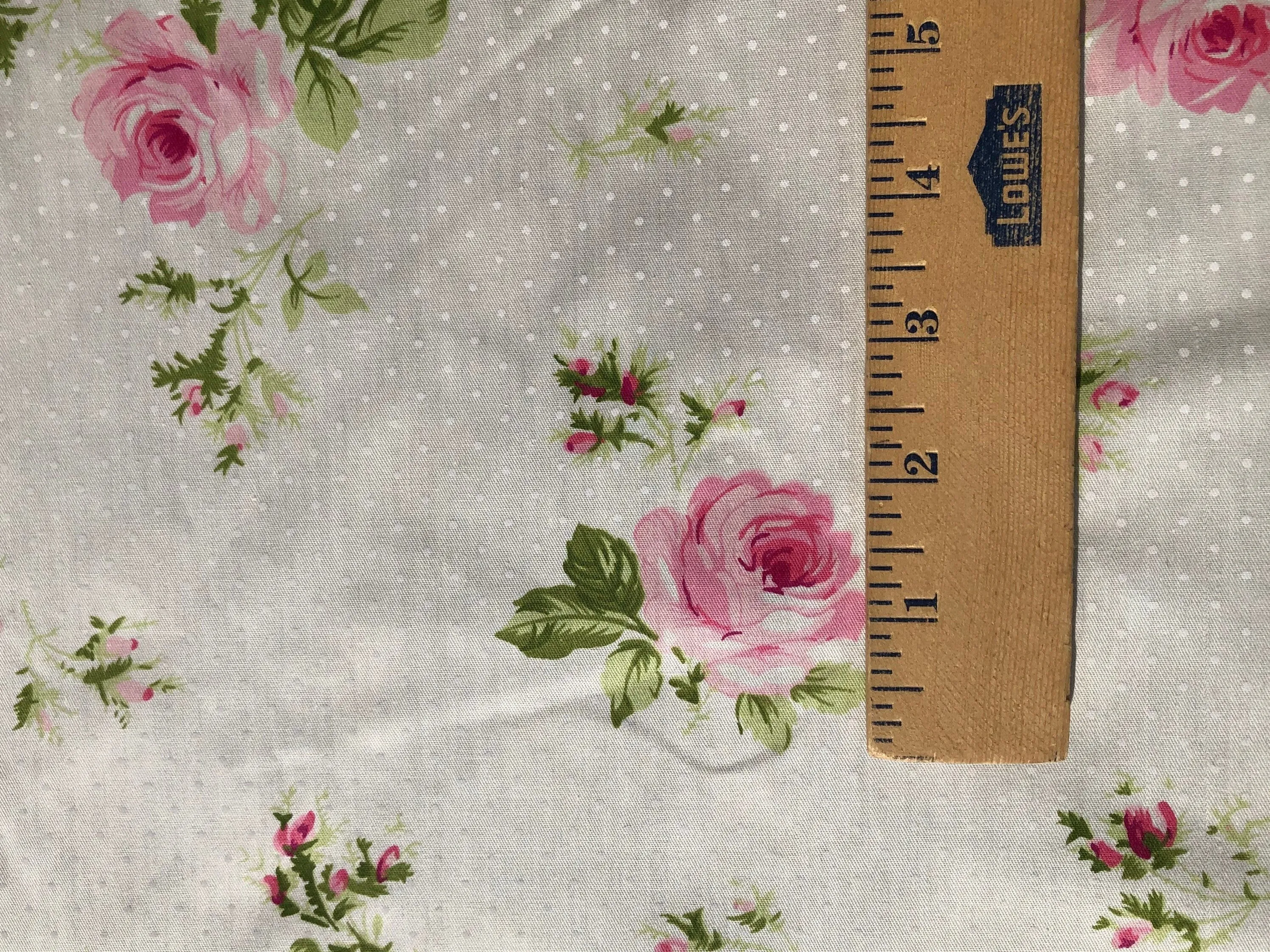 Romantic Victorian French Ivory Rose Cotton