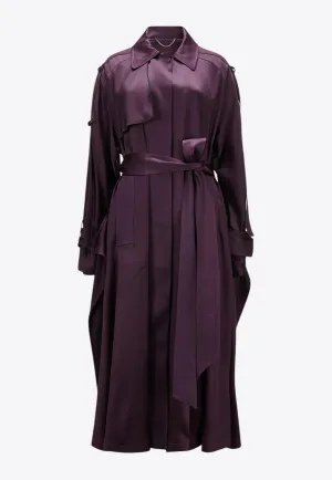 Satin Trench Coat